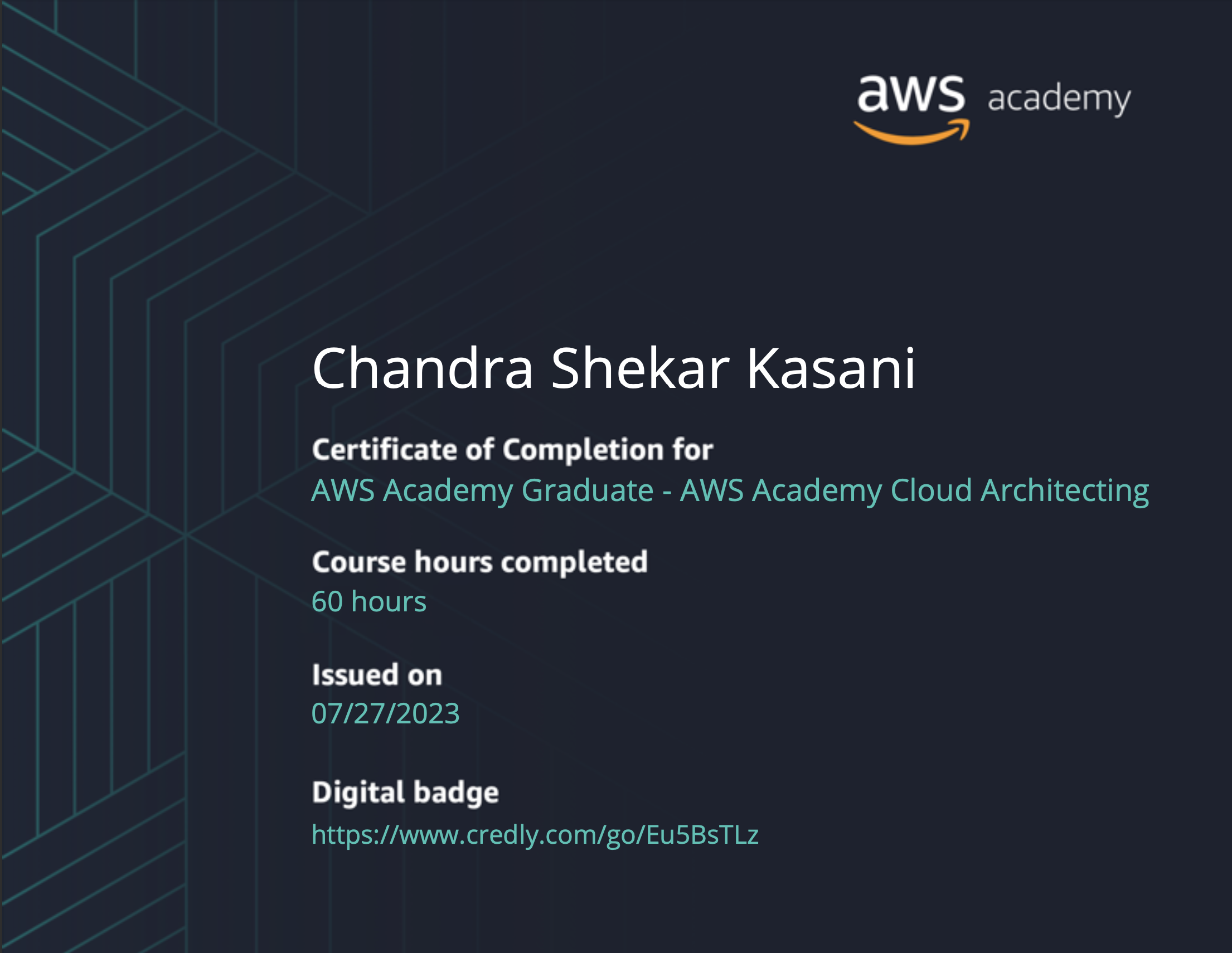 Certificate 1