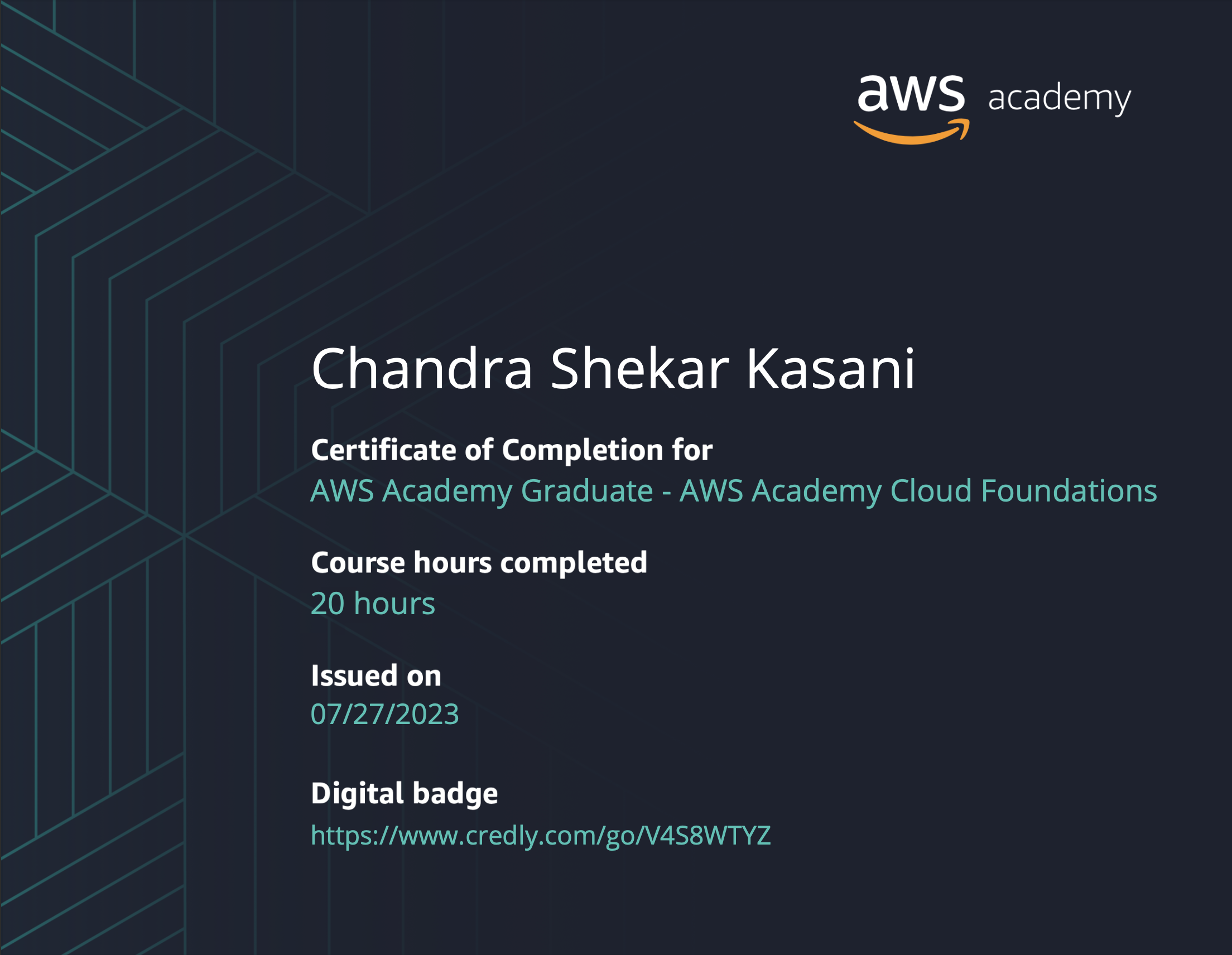 Certificate 3
